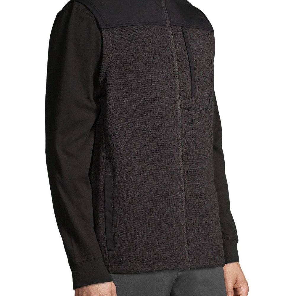 George Men's and Big Men's Fleece Sweater Vest Black